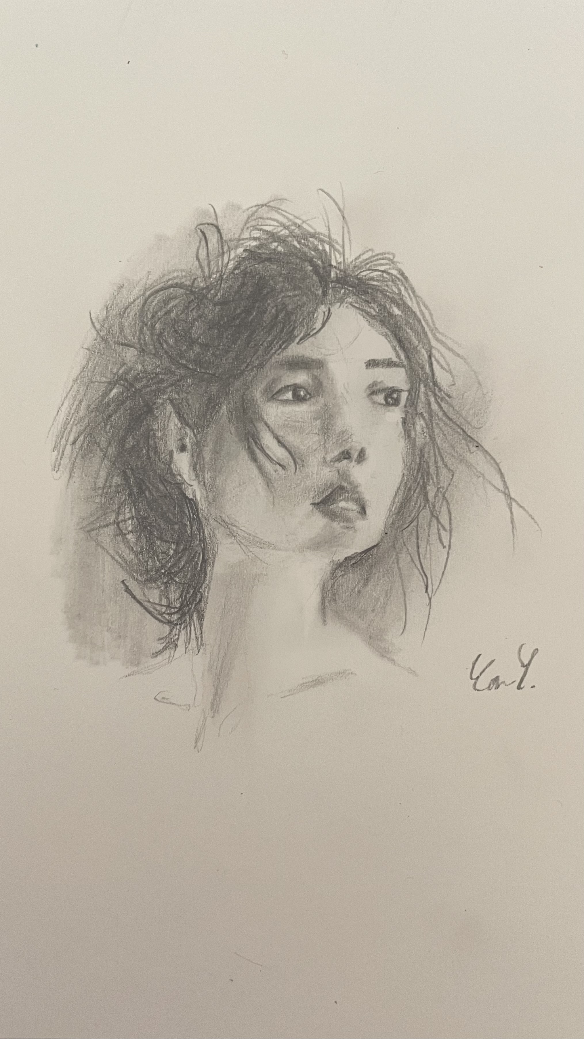 sketch of woman