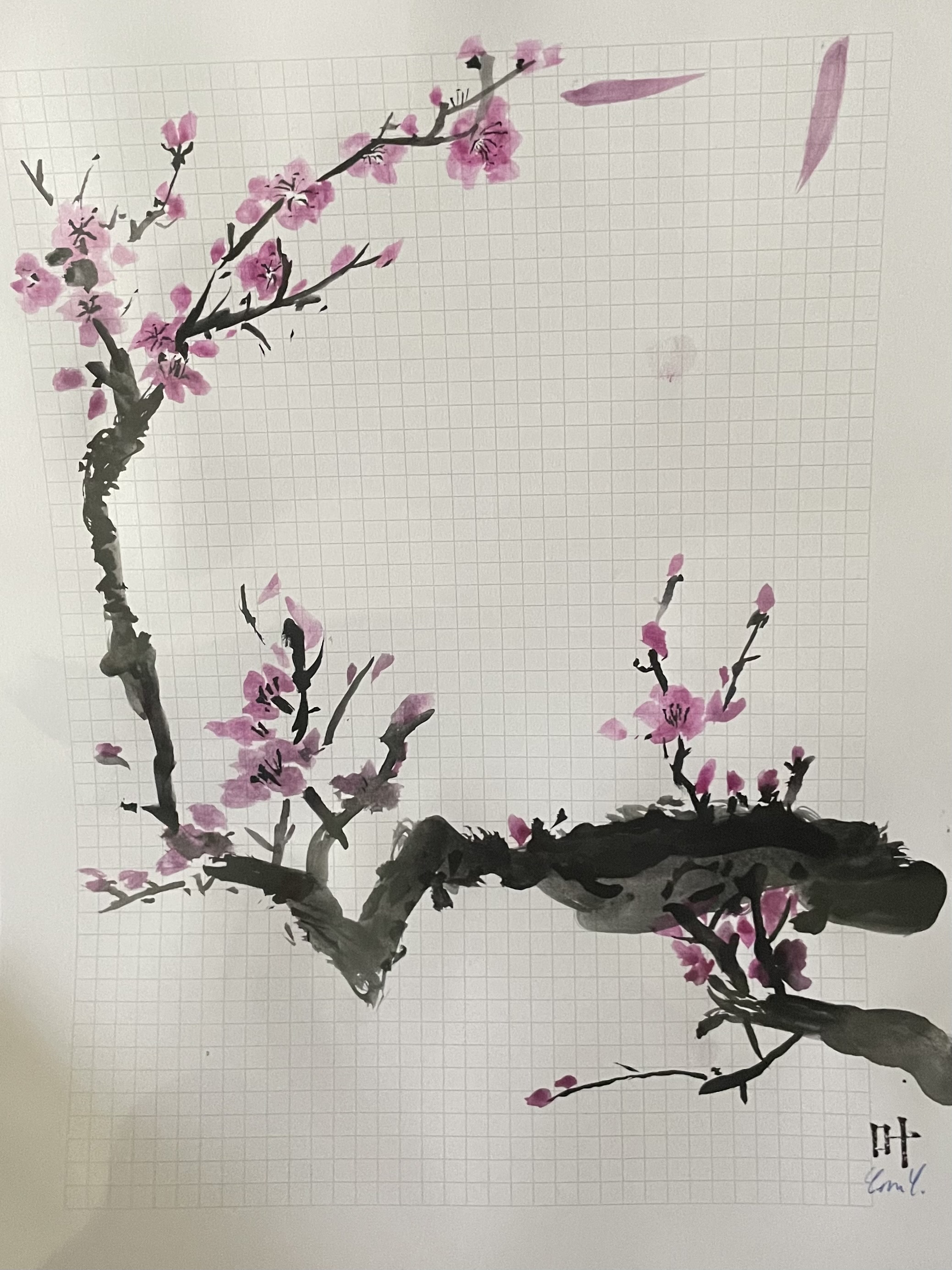 watercolor blossom